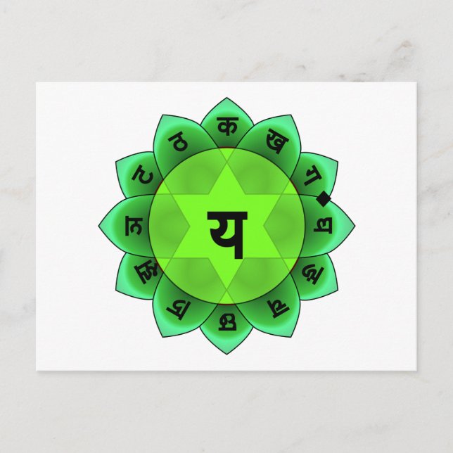 Anahata The Heart Chakra Postcard (Front)