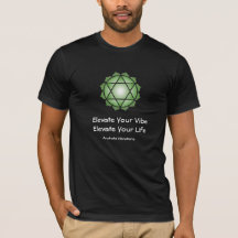 Anahata Vibrations Elevate Men's Black Tees