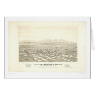 Anaheim, CA. Panoramic Map (0025A) - Unrestored