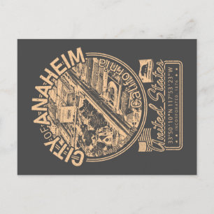 ANAHEIM CALIFORNIA VINTAGE - CITY OF ANAHEIM CA POSTCARD