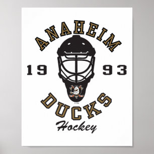 Anaheim Ducks Hockey Mask Orange Officially Licens Poster