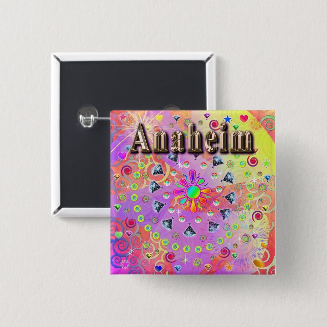 Anaheim Lucky Golden Button (Front & Back)