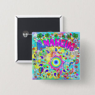 Anaheim Mystic Dance 2 Inch Square Button