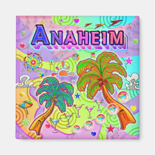 Anaheim Vacance Magnet cible (Devant)