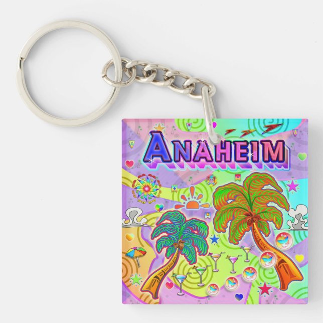 Anaheim Vacation Target Keychain (Front)