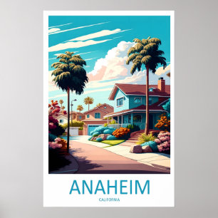 Anaheim Vintage Travel Poster Ski National Park