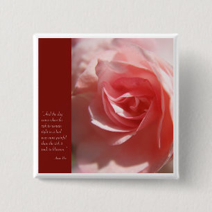 Anais Nin Quote Button in Pink