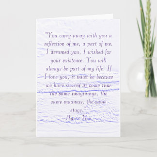 Anais Nin Quote Card