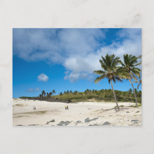 Anakena, Rapa Nui, Easter Island, Chile Postcard