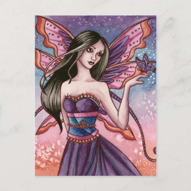 Analiese - Carte postale Fée Papillon (Devant)