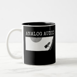 Analog Audio Audiophile Vinyl Records Two-Tone Coffee Mug