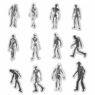 Analog Horror Zombie Stickers