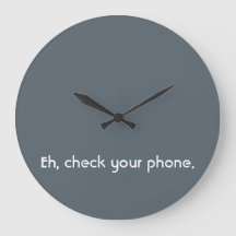 "Analog Struggles" Clock