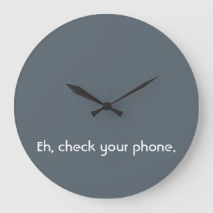 "Analog Struggles" Clock