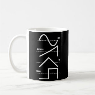 Analog Synthesizer Techno Waveform Synth Nerd Coffee Mug