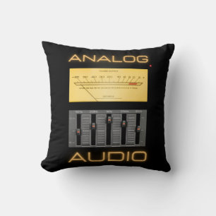 Analogue Audio Audiophiles Throw Pillow