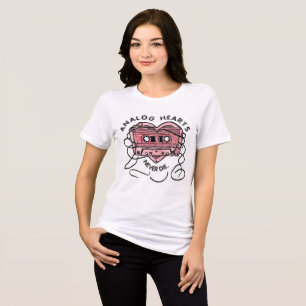 Analogue Hearts Never Die Cassette Tri-Blend Shirt