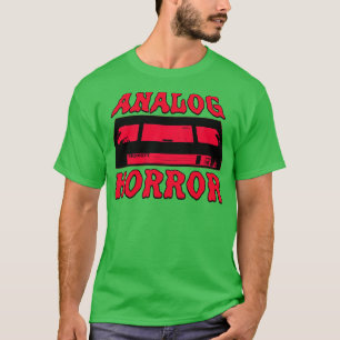 Analogue Horror Red VHS Tape Retro 80s 90s vintage T-Shirt