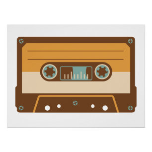Analogue Mix Tape Cassette Poster