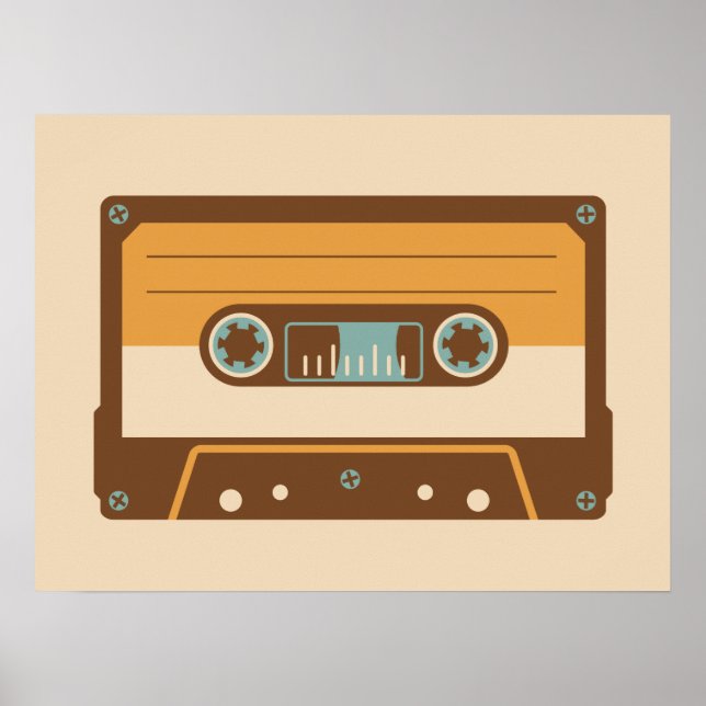 Analogue Mix Tape Cassette Poster (Front)