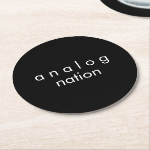 Analogue Nation Black Paper Coaster