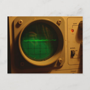 Analogue Oscilloscope 1964 Postcard