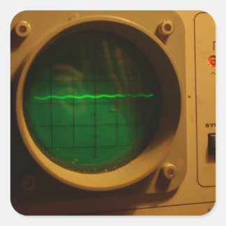 Analogue Oscilloscope 1964 Square Sticker