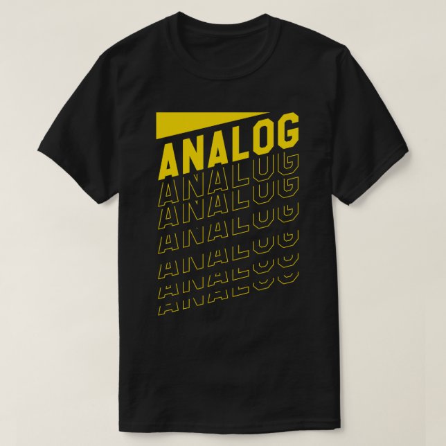 Analogue Retro music T-Shirt (Design Front)