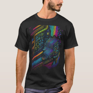 Analogue synthesiser electronic music modular life T-Shirt