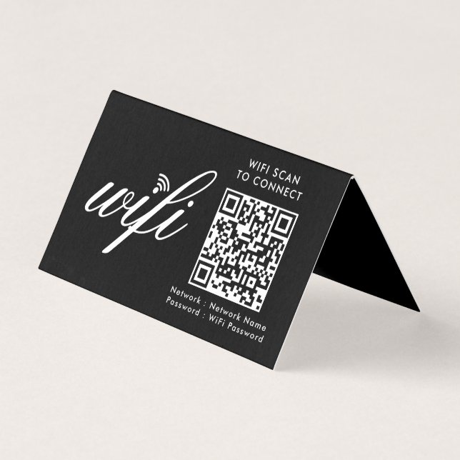 Analyse Wi-Fi de code QR pour connecter le noir de (Front)