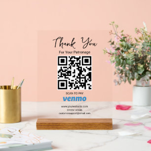 Analyser pour payer le code QR Paiement Venmo