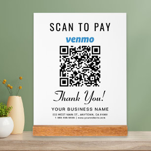 Analyser pour payer Venmo QR Code Blanc