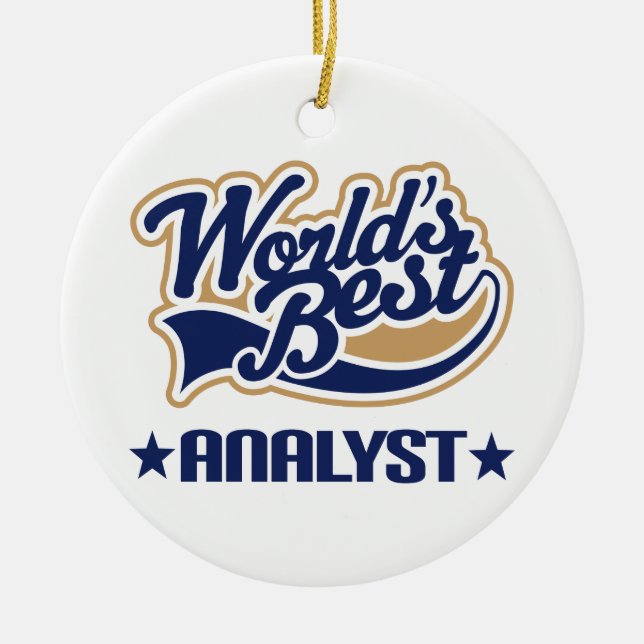 Analyst Gift Ornament (Front)