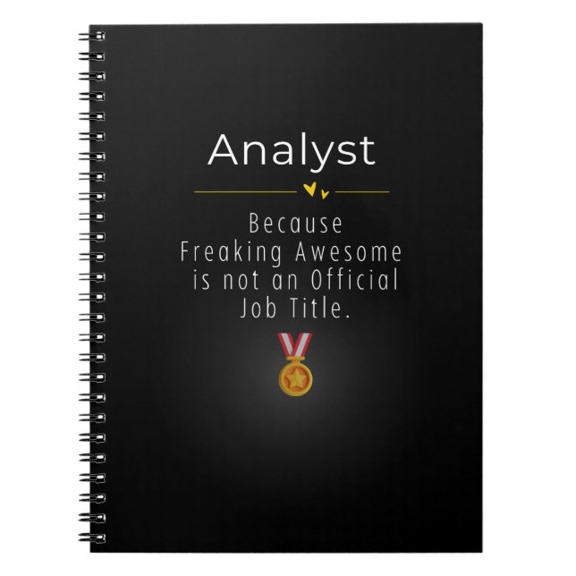 Analyst Notebook (Front)