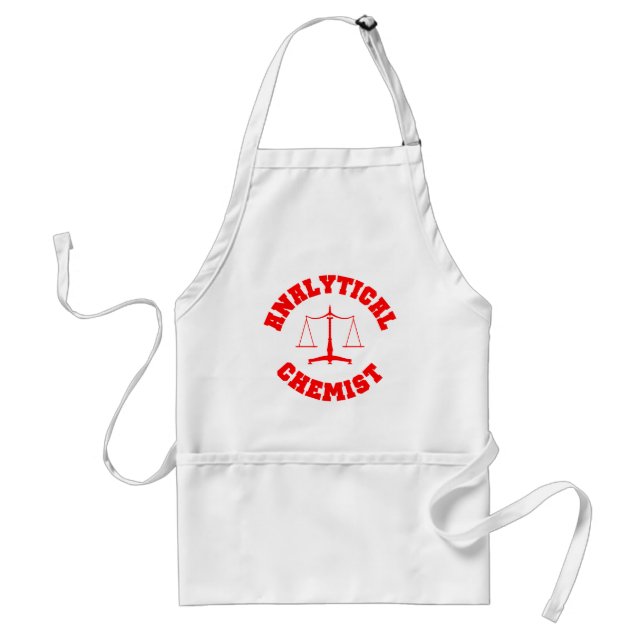 Analytical Chemist Apron (red) (Front)