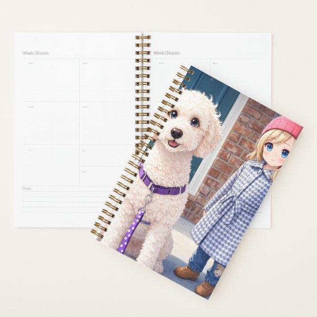 Anami Planner Girl & Puppy Small Best Friends  (Display)