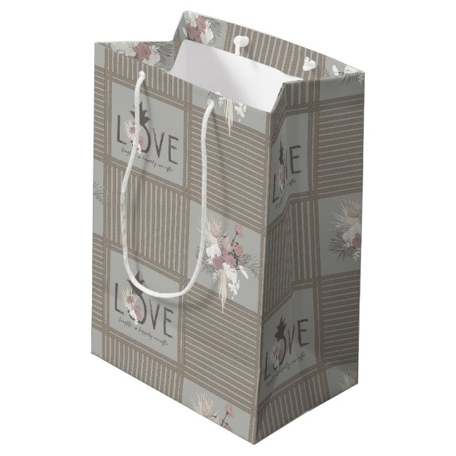 Ananas de son oeil, sac cadeau Romance Tropical (Dos Angle)