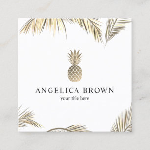 Ananas Gold - Carte de visite tropical