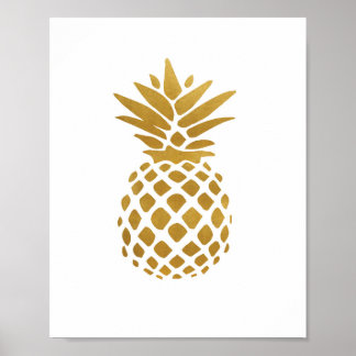 Ananas Gold - Impression d'art