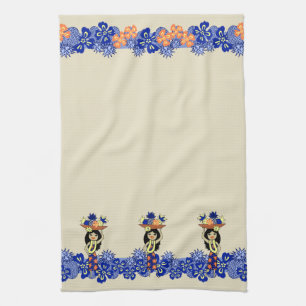 Ananas Luau Band serviette de cuisine hawaïenne