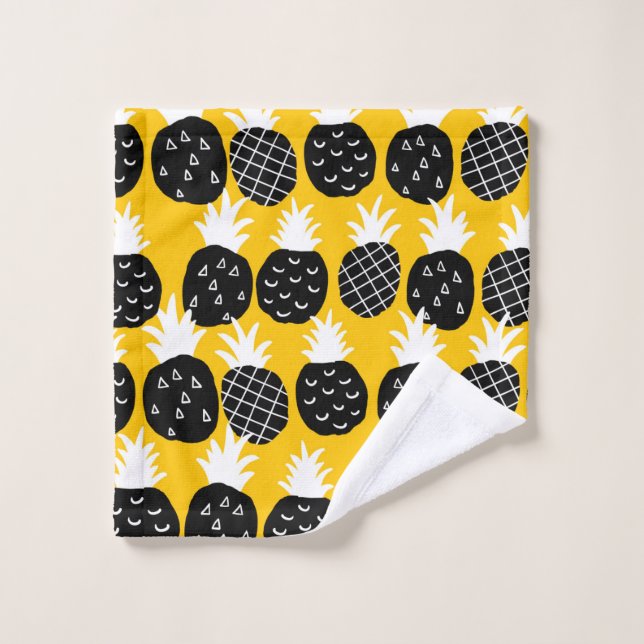 Ananas noir (Gant de toilette)