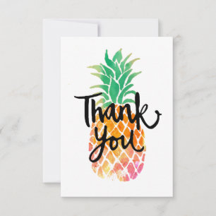 ananas tropical aquarelle merci script
