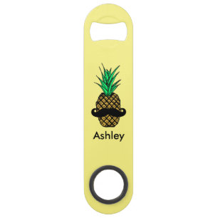 Ananas tropical drôle avec le monogramme de