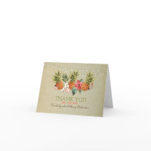 ananas tropical plage mariage merci