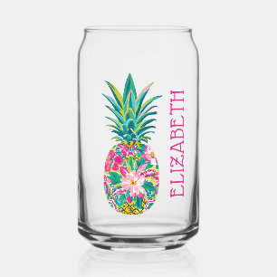 Ananas tropical rose et vert