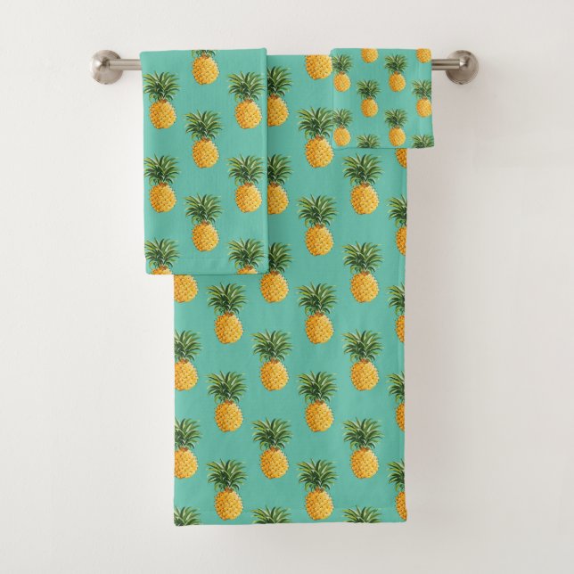 Ananas tropicaux sur Teal (En situation)
