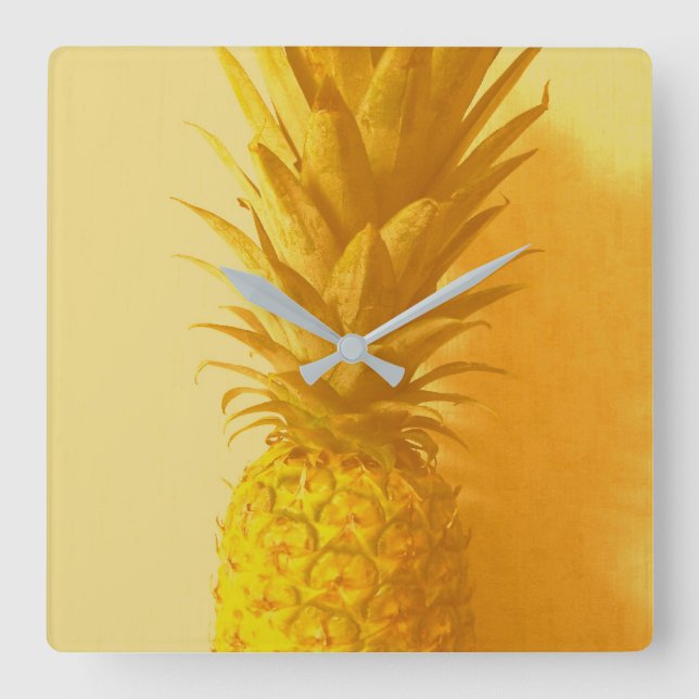 Ananas vintage - horloge de cuisine (Recto)