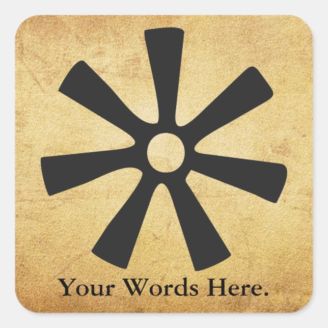 ANANSE NTONTAN | Symbol of Wisdom, Creativity Square Sticker (Front)