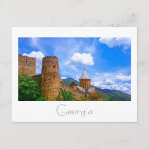 Ananuri Castle Georgia Aragvi Caucuses Mountains Postcard
