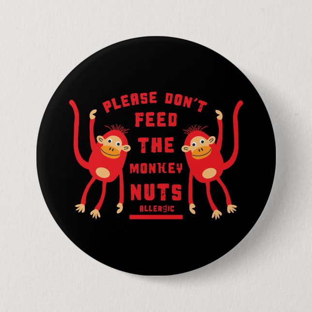 Anaphylaxis Nut Allergies  3 Inch Round Button (Front)